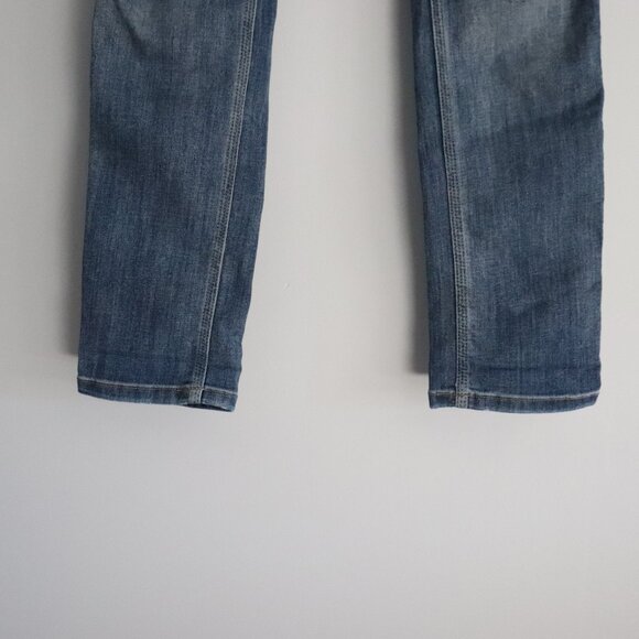 Du/er Performance 26x32 Straight Leg Slim 5-Pocket Blue Med-Wash Denim Jeans - Picture 11 of 14